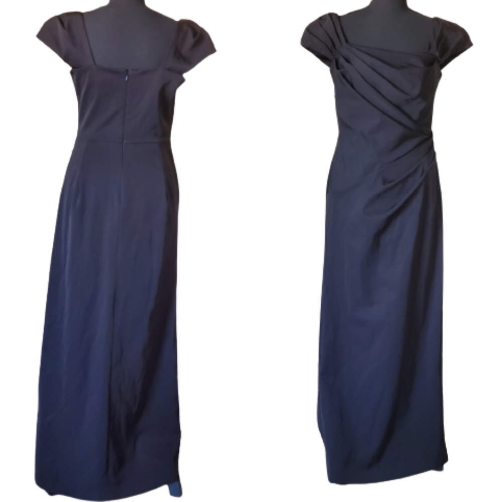 TADASHI SHOJI COCKTAIL Black Long Women's Dress.